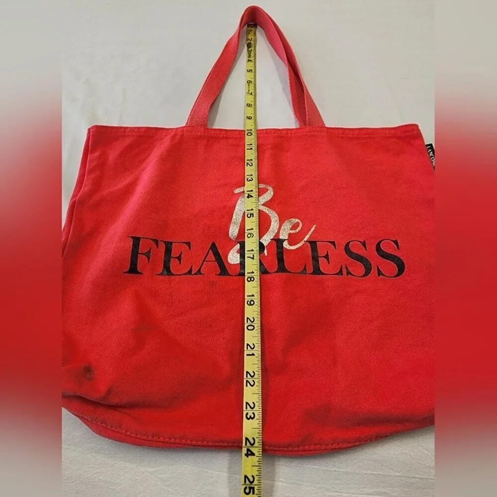 Lancome Paris Red Be Fearless Tote bag